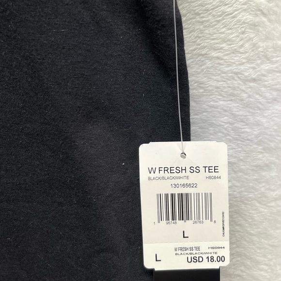 Adidas black and white logo tee. - Picture 3 of 4